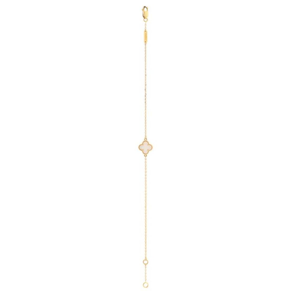 Van Cleef & Arpels Sweet Alhambra Bracelet 18K Yellow Gold and Mother of Pearl - - Picture 3 of 4